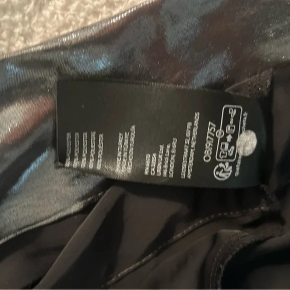 Anthropologie The Somerset Shimmering Metallic Silver Maxi Dress - Picture 16 of 16